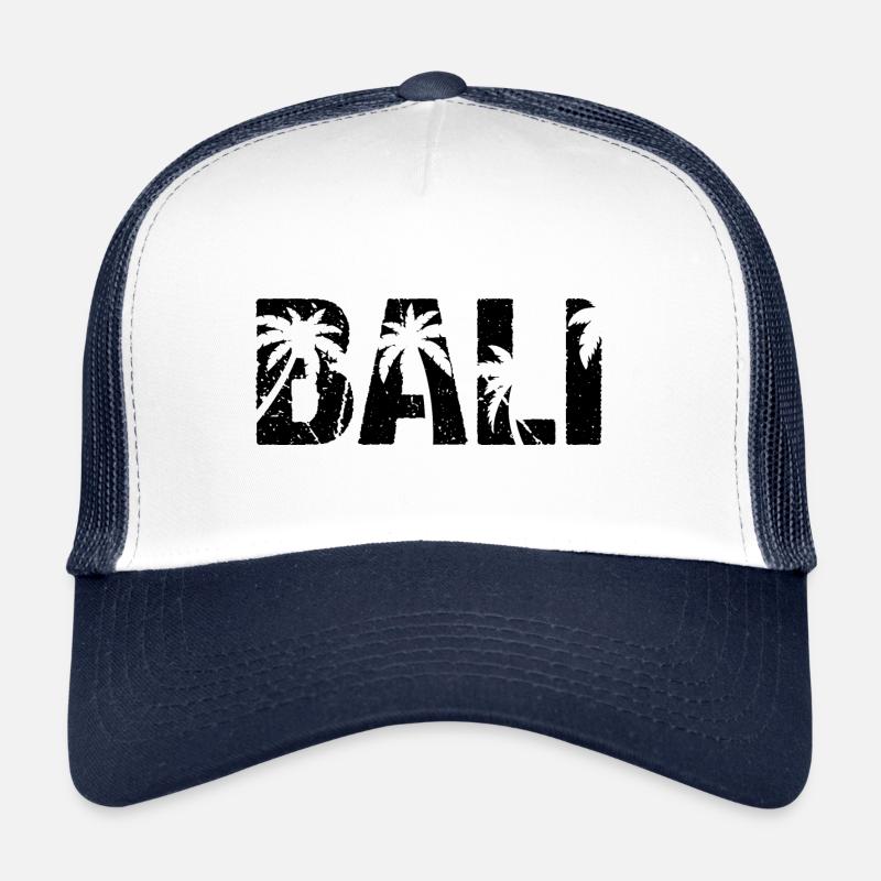 Bali Palmiers Indonésie Île Bali Casquette trucker 