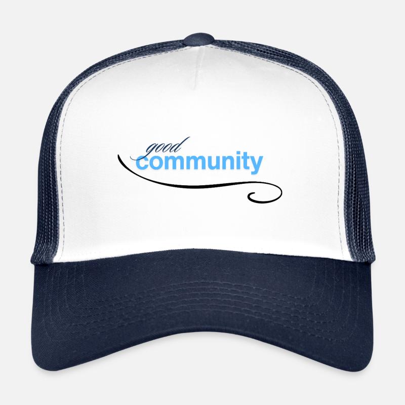 good community - Trucker Cap - Weiß/Navy