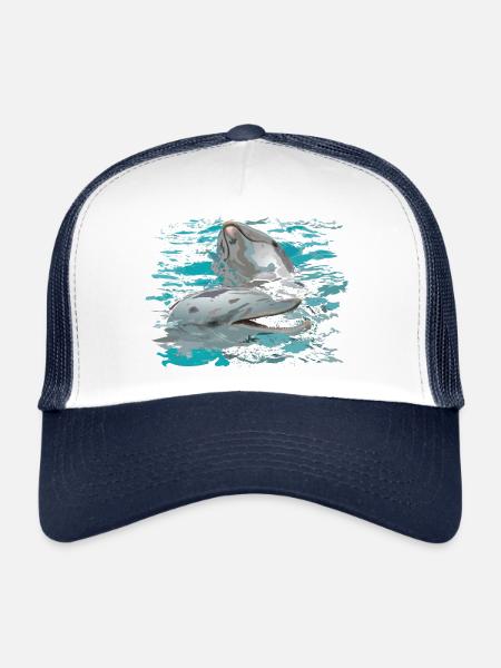 Delfine - Trucker Cap - Weiß/Navy