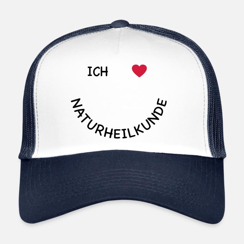 naturheilkunde - Trucker Cap - Weiß/Navy