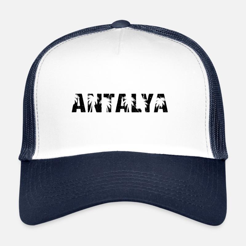 Antalya Palm Trees Turkey Trucker Cap