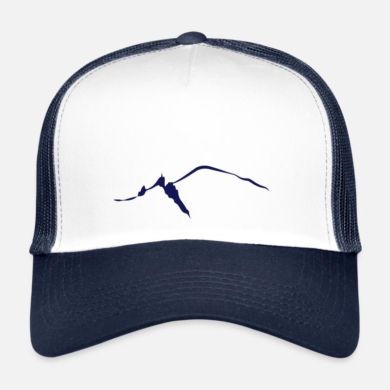 Chamonix mont blanc aiguille du midi leewarddesign Casquette trucker 