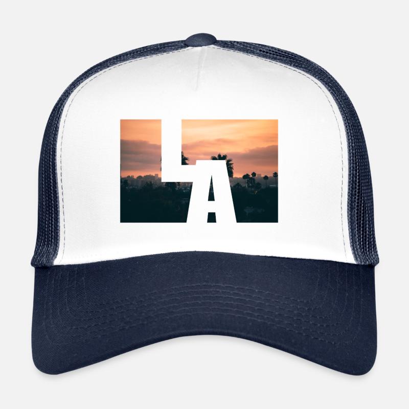 LA Los Angeles Sunset Trucker Cap