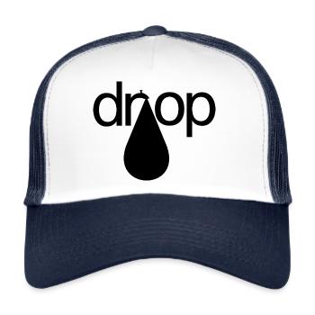 The water is dripping, the plumber calls, Fashion - Trucker Cap - white/navy - Front