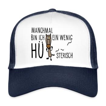Hysterisches Pferd - Trucker Cap - Weiß/Navy - Vorne