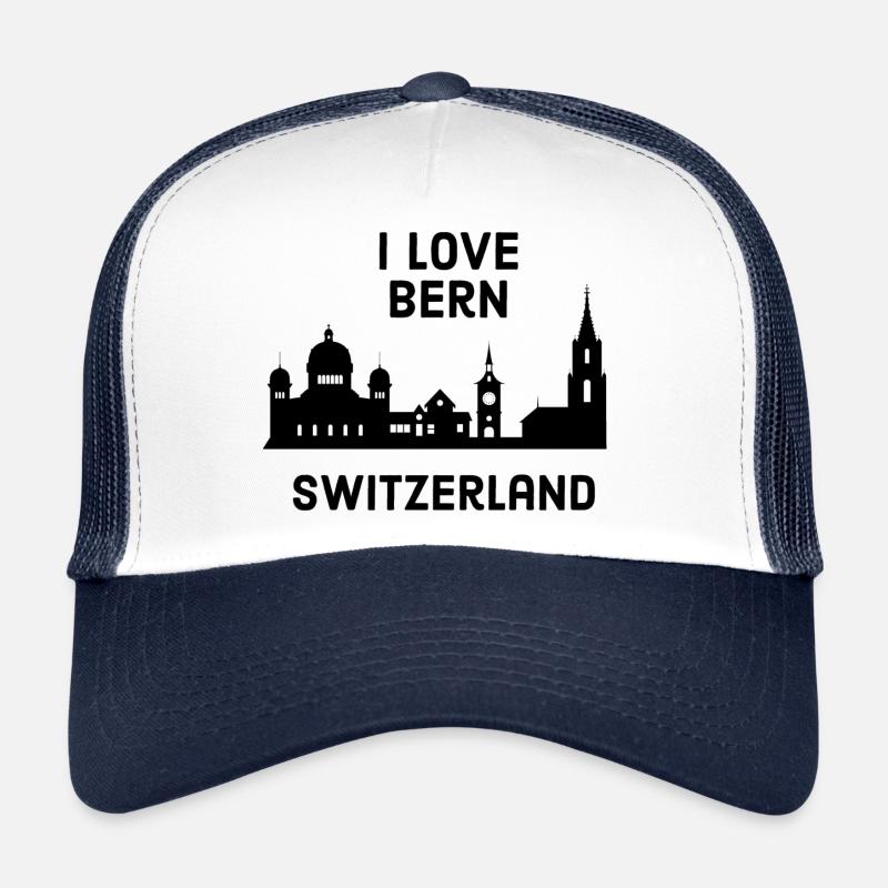 BERN - Trucker Cap - Weiß/Navy