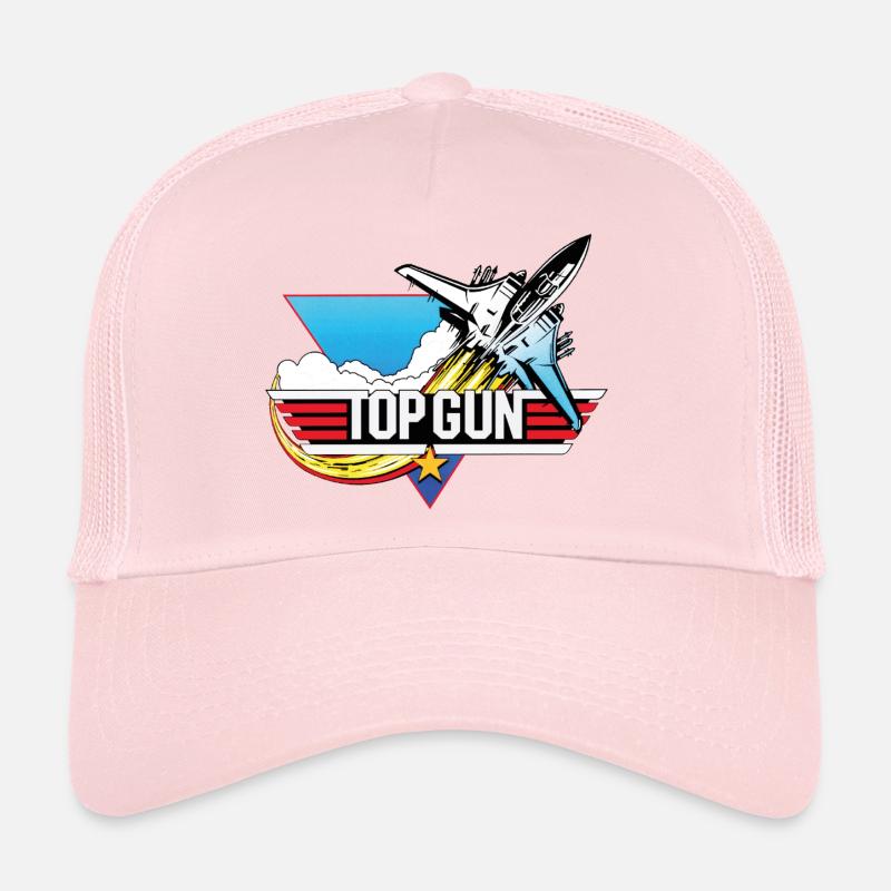 Top Gun Fighter Kampfjet Logo Trucker Cap