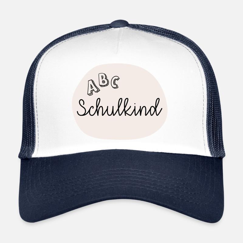 Schulkind ABC - Trucker Cap - Weiß/Navy