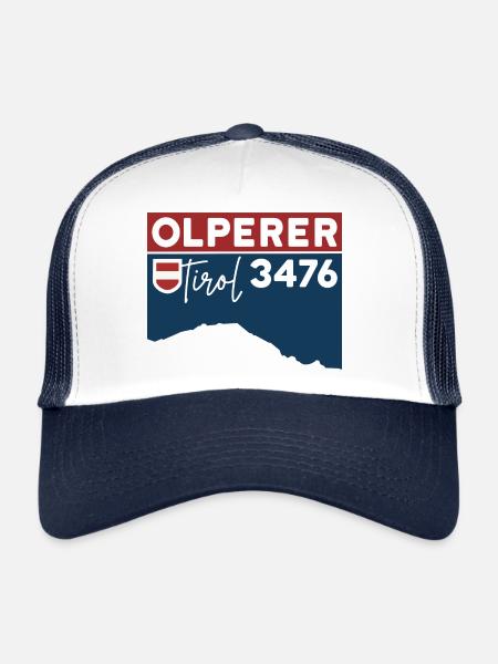 Olperer North Ridge Bridge Crossing Hike - Trucker Cap - white/navy - Front