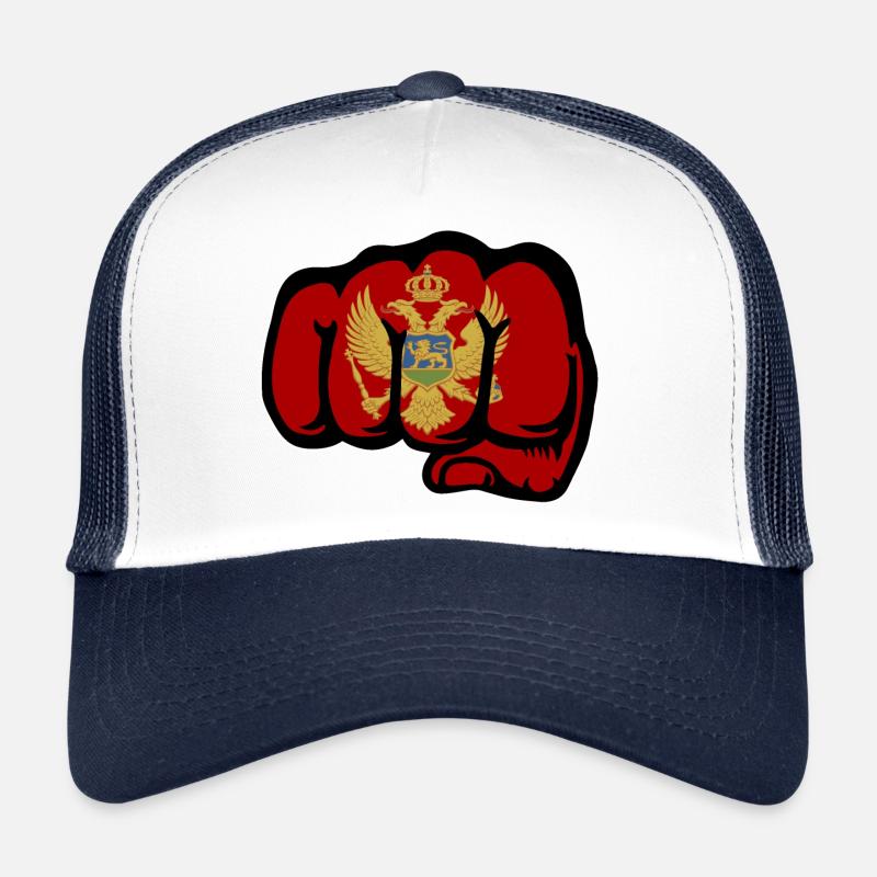Poing du drapeau du Monténégro Casquette trucker 