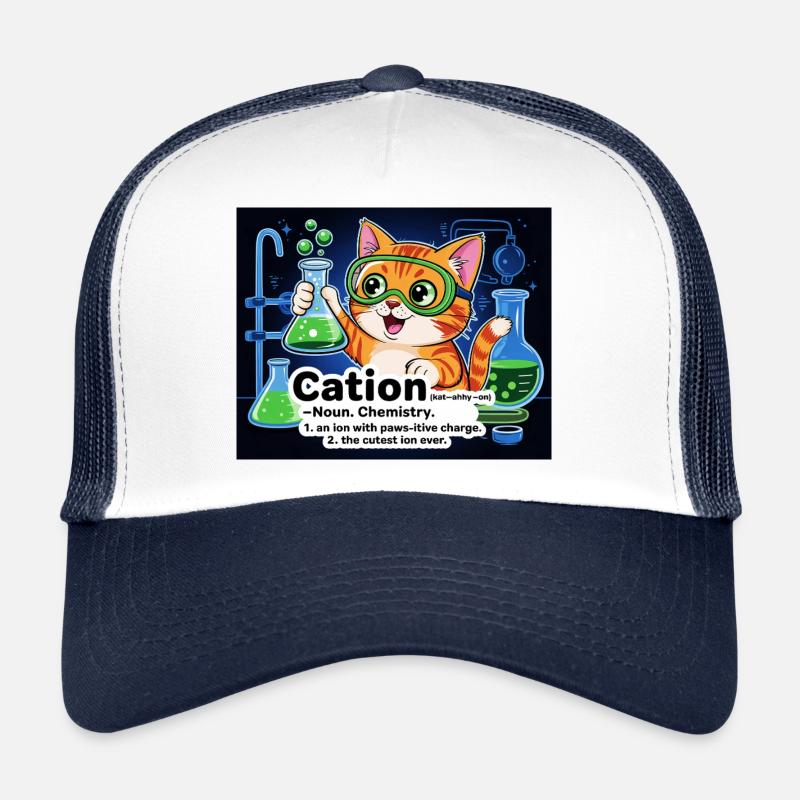 Cation – Pawsitive Chemistry Cat Trucker Cap