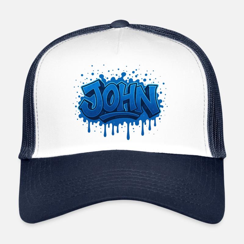 Graffiti JOHN Name Geschenk Ideal druckbar auf Trucker Cap