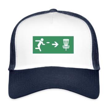 Disc Golf Players Shield Disc Golf Disc Golf Players - Trucker Cap - white/navy - Front