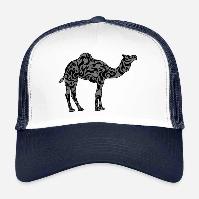 Schönes Muster Kamel Silhouette Umriss Schwarz Trucker Cap