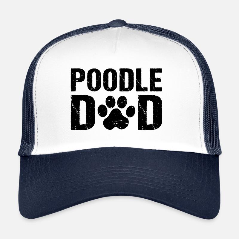 Caniche Papa Caniche Chiens Casquette trucker 