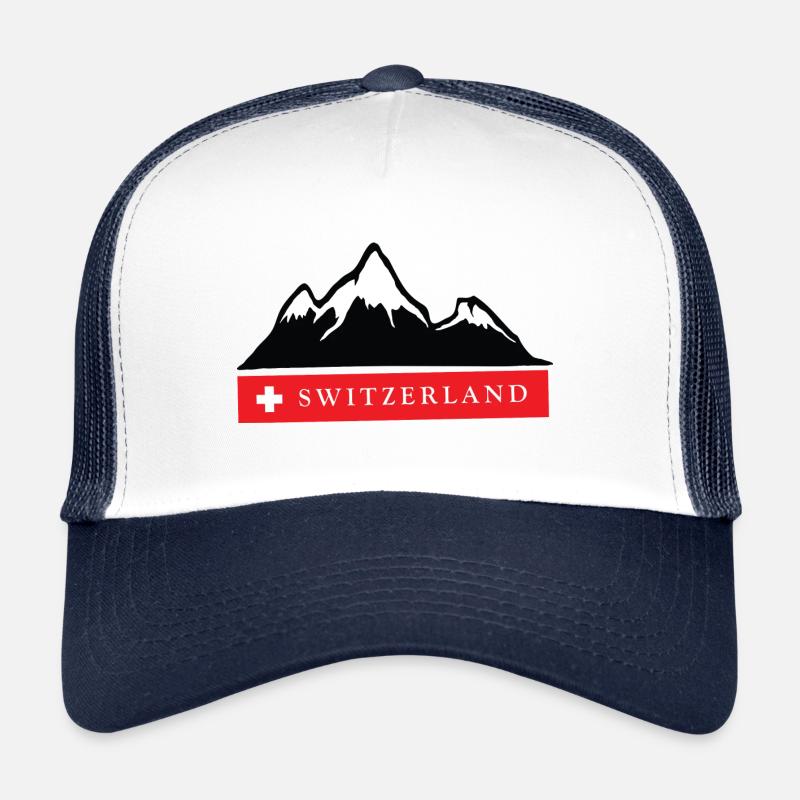 Schweizer Berge - Switzerland Alps - Alpen Trucker Cap