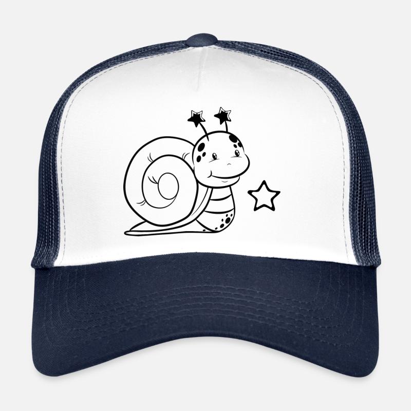 Snail with star Trucker Cap