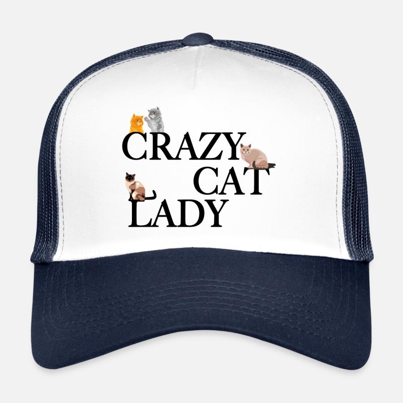 Dame chat fou Casquette trucker 