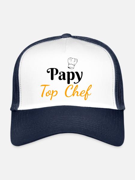 Grandpa Top Chef - Trucker Cap - white/navy - Front