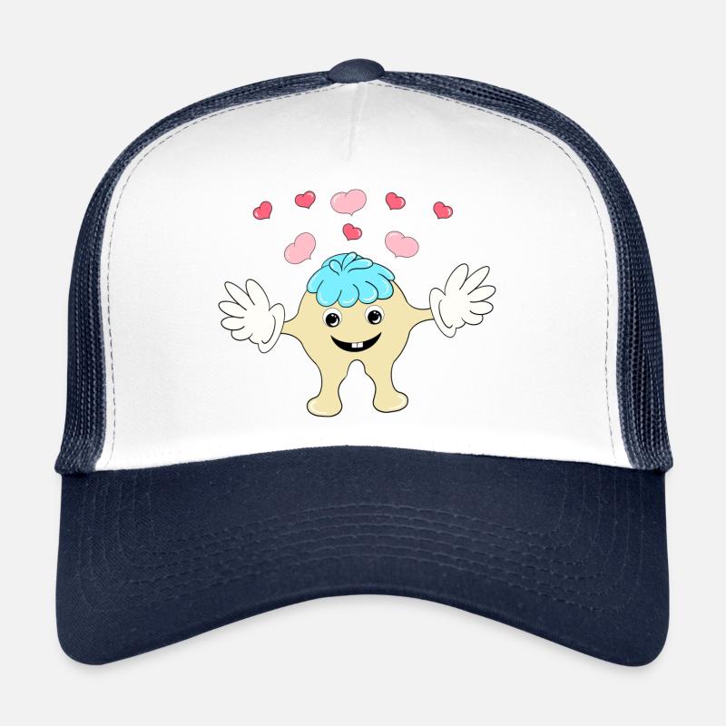 Monstre de câlins... - Casquette trucker  - blanc/marine