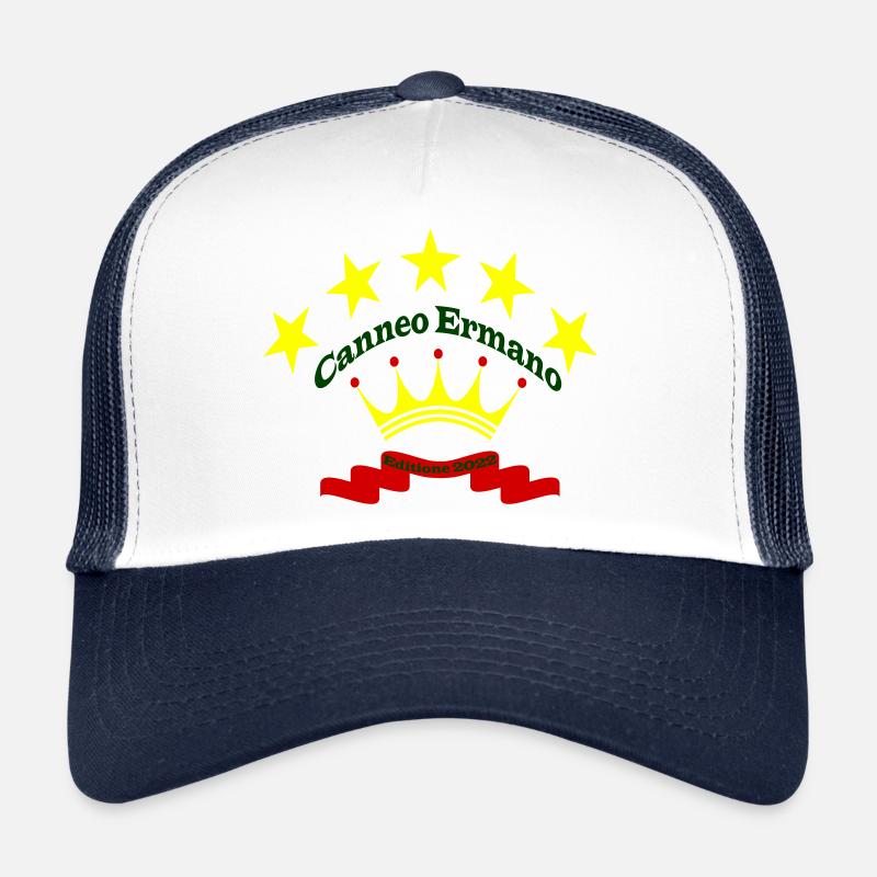 Canneo Ermano - Casquette trucker  - blanc/marine