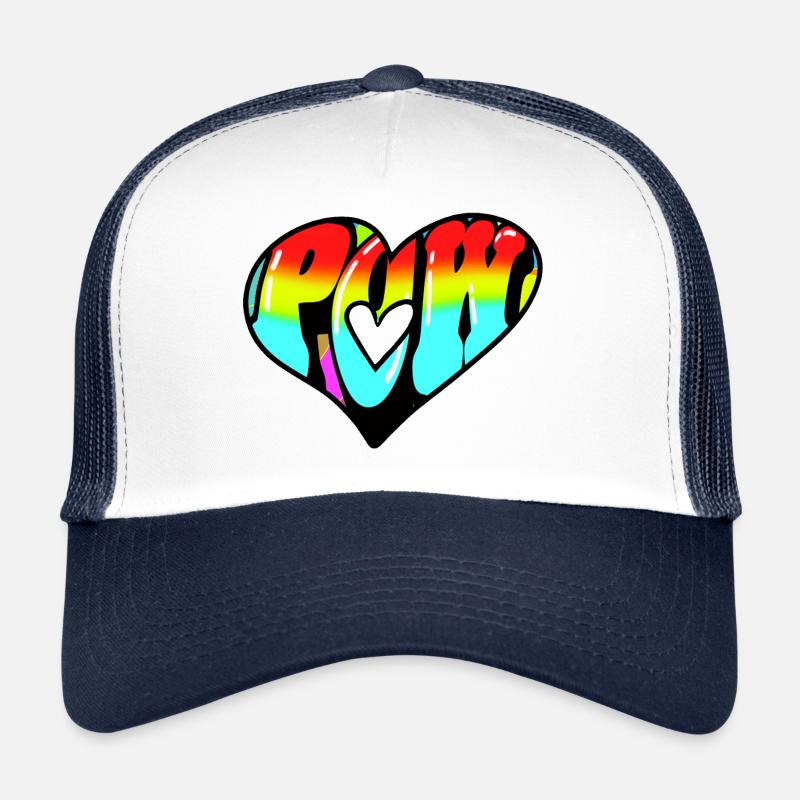 Heart Pow Trucker Cap