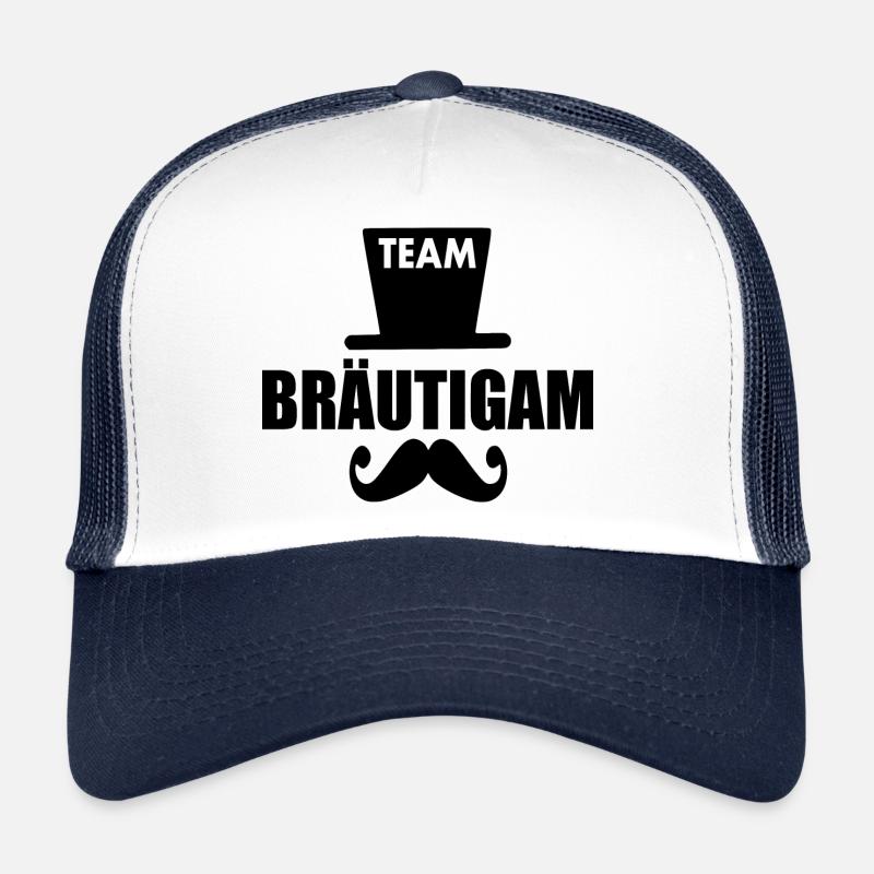 Team bräutigam - Trucker Cap - Weiß/Navy