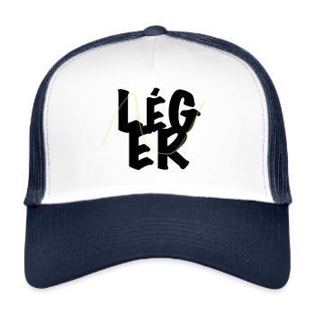 Collection Léger 1 - Casquette trucker  - blanc/marine - Devant