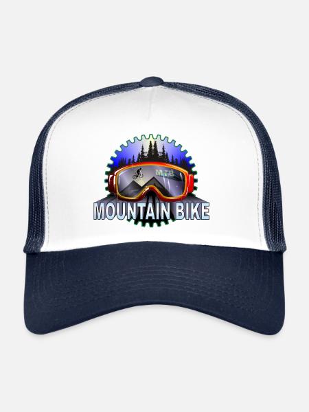 Lunettes VTT VTT - Casquette trucker  - blanc/marine - Devant