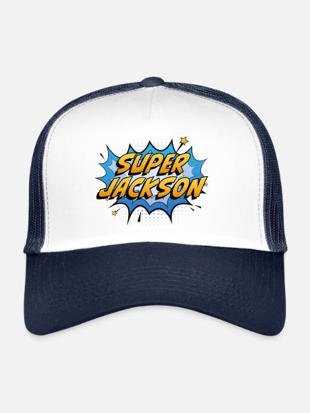 Super Jackson - Trucker Cap - white/navy - Front