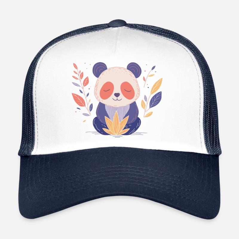 Yogi Panda - Casquette trucker  - blanc/marine