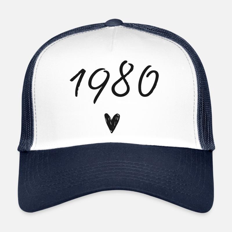 Herzjubiläum 1980 - Trucker Cap - Weiß/Navy