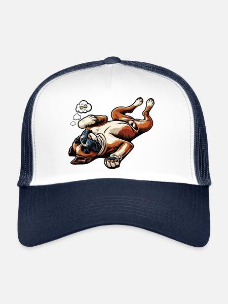 Boxer Boxer Holder Boxer Dog Boxer Owner Boxer Fan - Trucker Cap - white/navy - Front