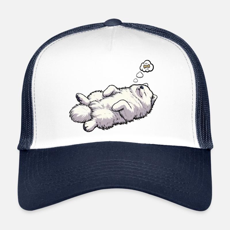 Samoyèdes Propriétaires de Samoyèdes Amants Samoyèdes Casquette trucker 