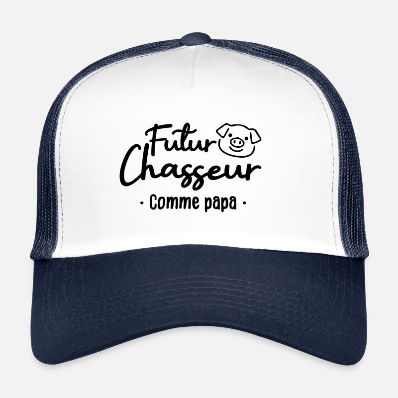 Futur chasseur comme papa Casquette trucker 
