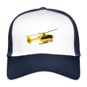 EC 145 AH145 Hubschrauber Helikopter Helicopter - Trucker Cap - Weiß/Navy - Vorne