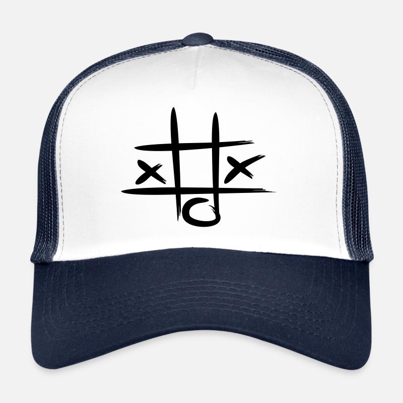 X X O - Trucker Cap - Weiß/Navy