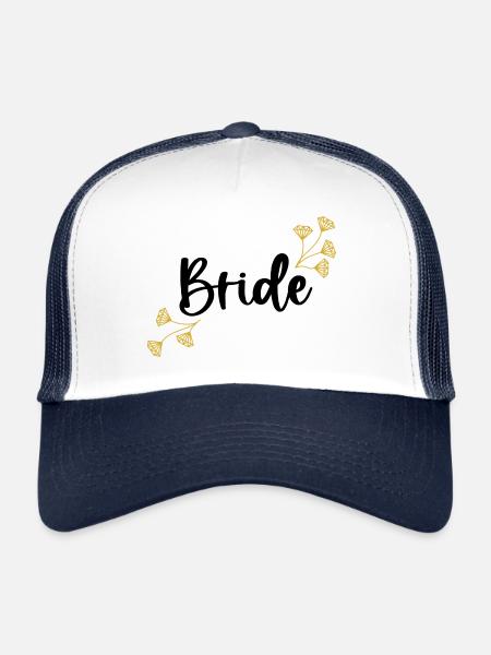 Bride I bride hen party JGA - Trucker Cap - white/navy - Front