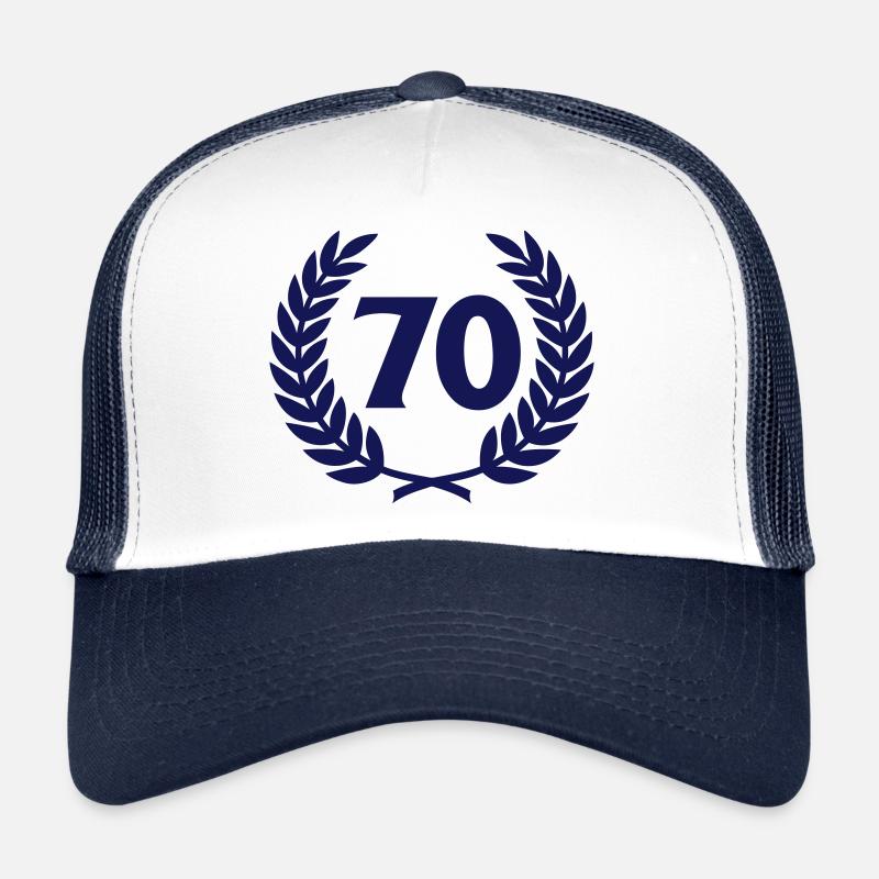 Laurel wreath & Number (70) Trucker Cap