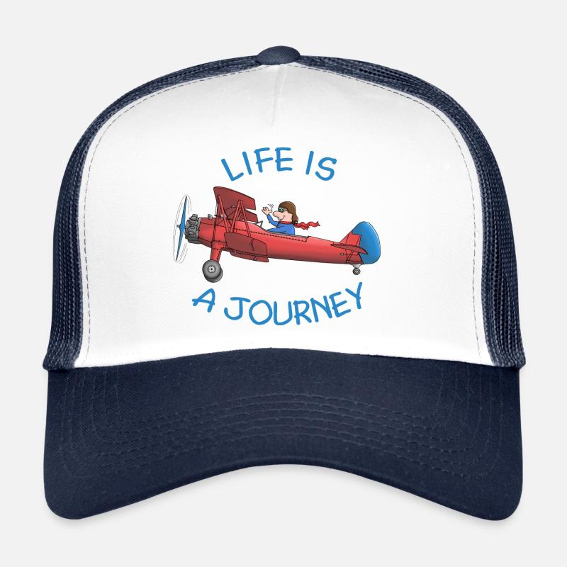Flugzeug - life is a journey Trucker Cap