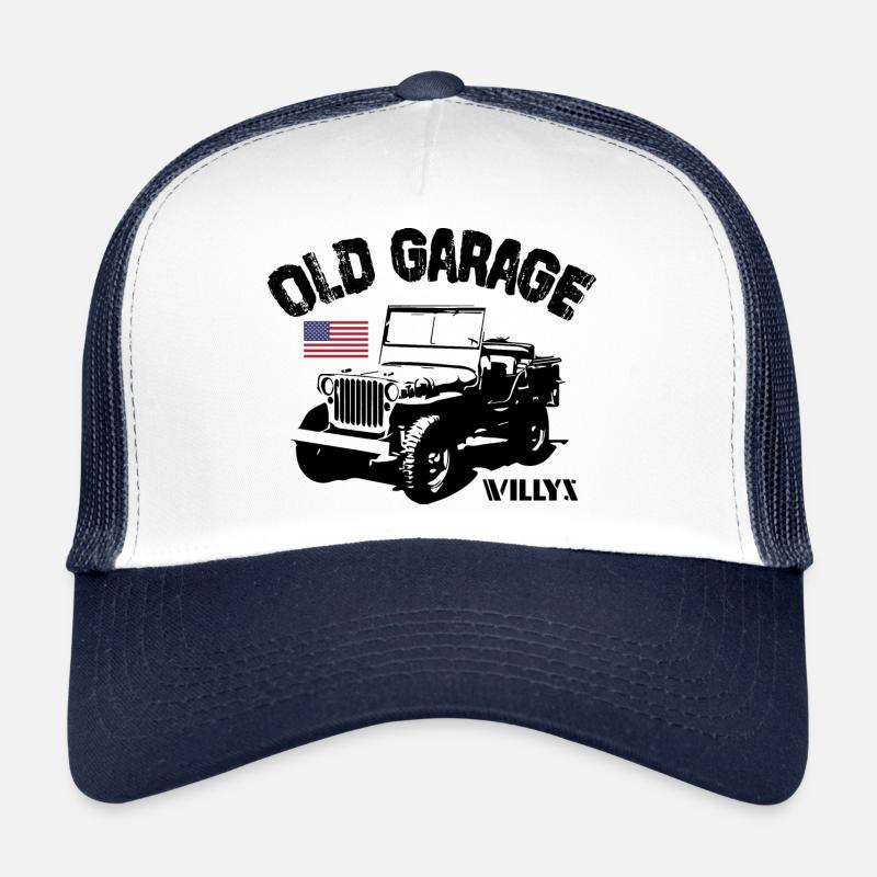 Old Garage Jeep Trucker Cap