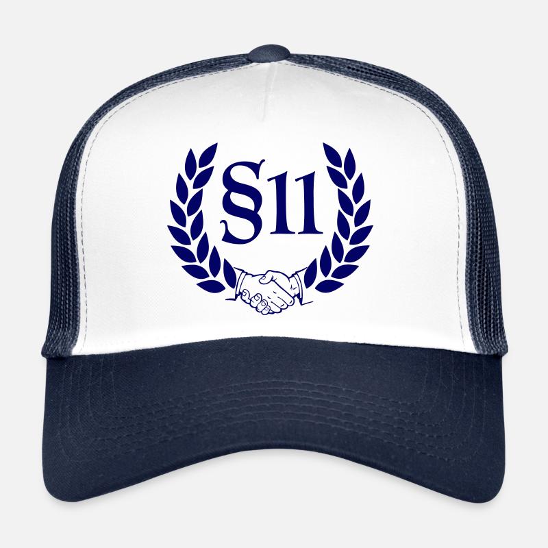 §11 - Trucker Cap - Weiß/Navy