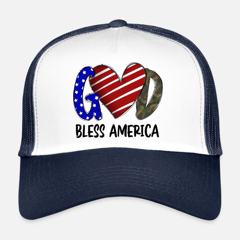 God Bless America Trucker Cap
