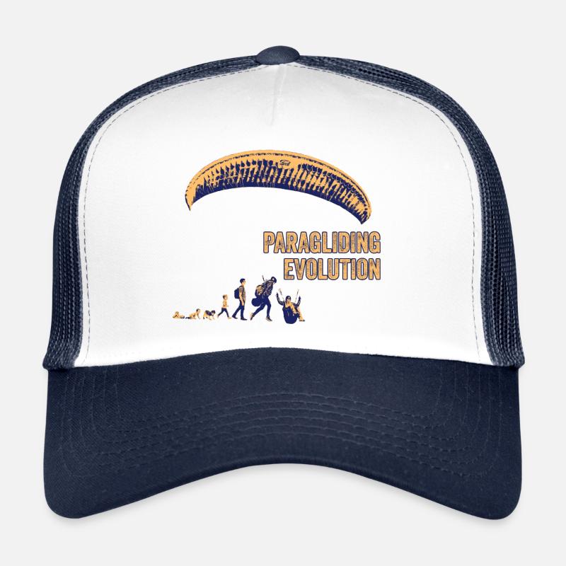 Paragliding Evolution - Trucker Cap - Weiß/Navy