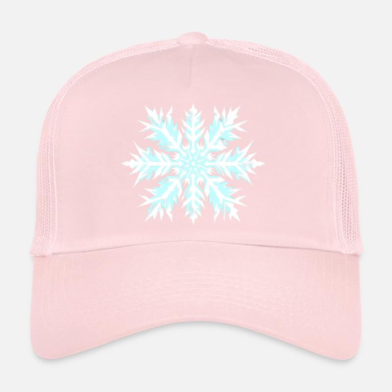 Snowflake White Skirt Christmas Trucker Cap