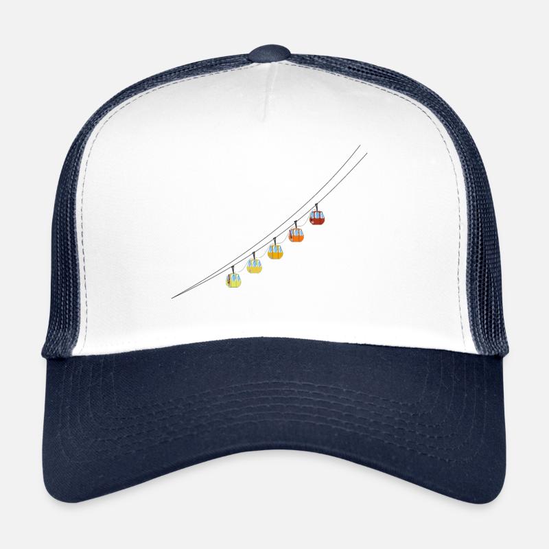 Telepherique du glacier de La Grave - Casquette trucker  - blanc/marine