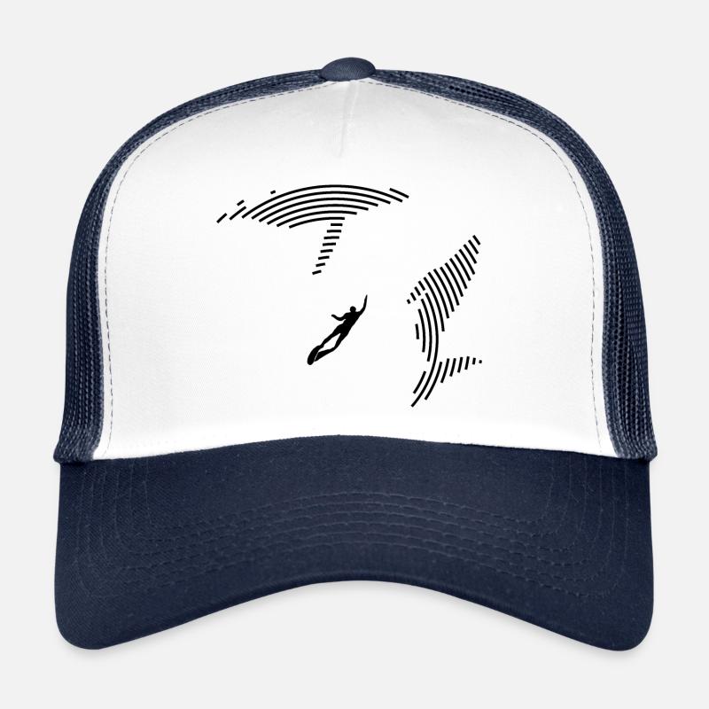 Tauchen mit Walen - Trucker Cap - Weiß/Navy