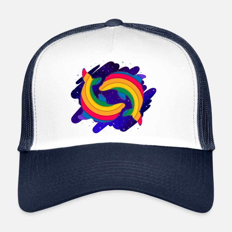 Regenbogen Delfine (Himmel) Trucker Cap