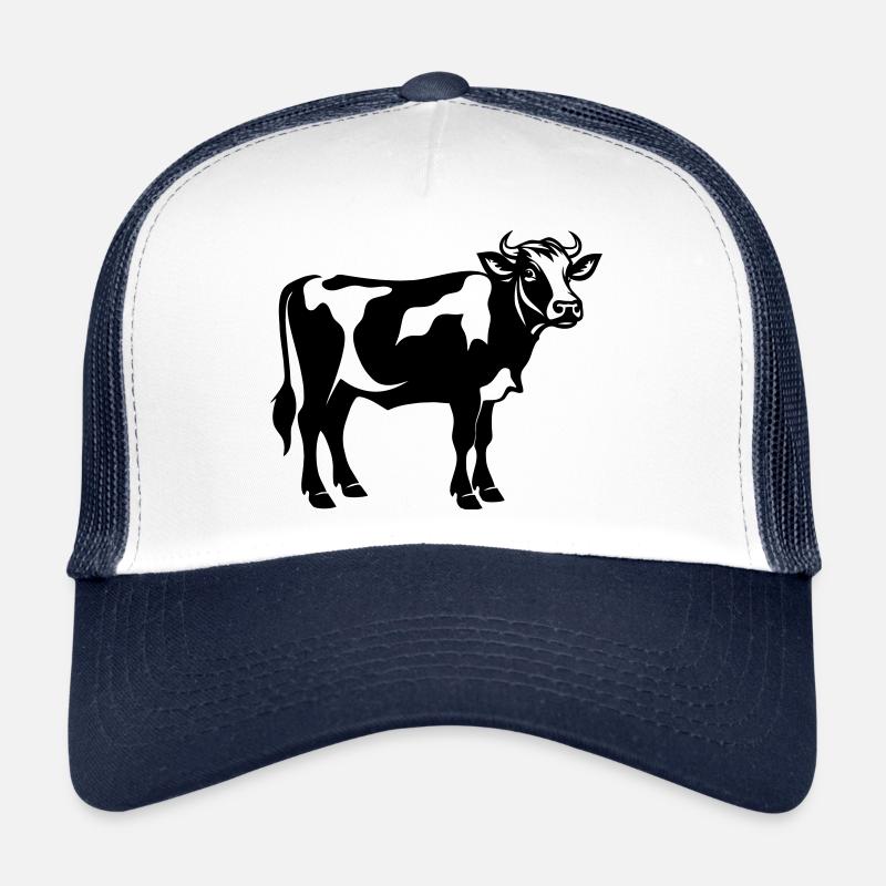 Vache laitière d’ombre debout – transparent SVG boerderi Casquette trucker 