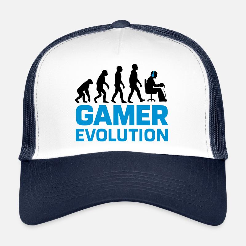 Gamer Evolution Geek du jeu Casquette trucker 